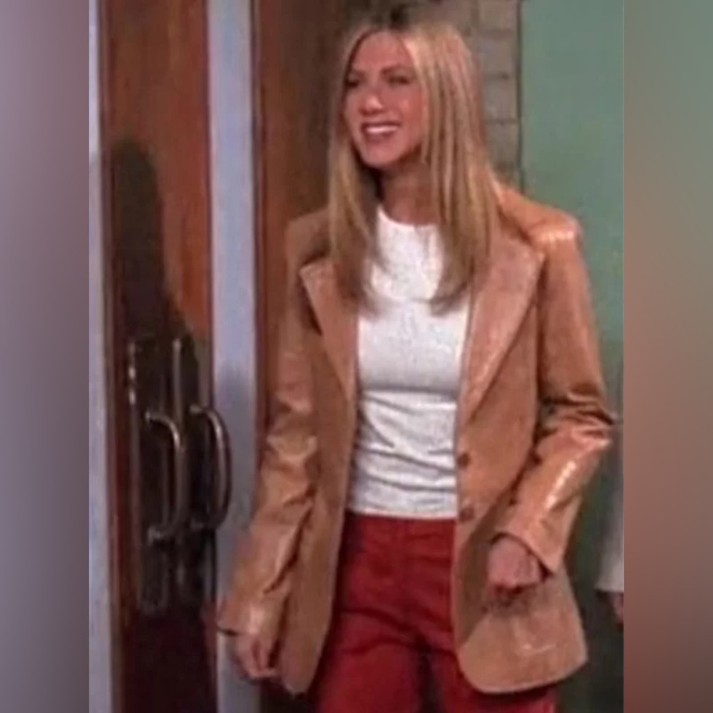 Gap vintage brown leather blazer, size small. Rachel Green jacket alternative - Picture 2 of 13